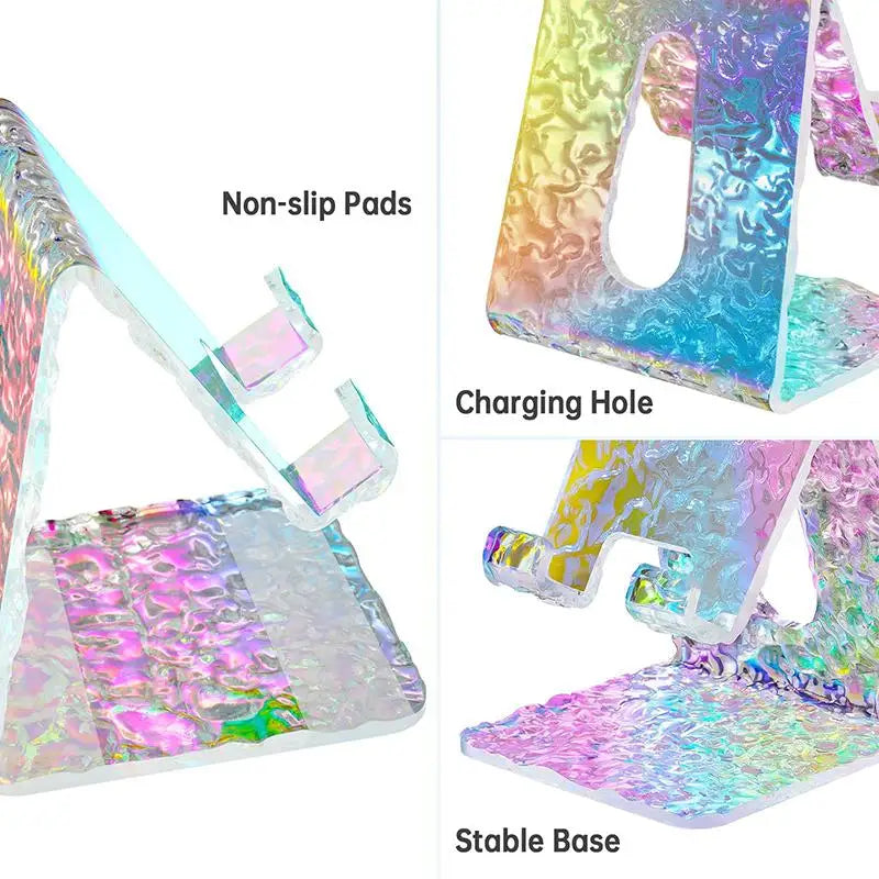 Acrylic Wave Phone & Tablet Stand | Minimalist Desktop Holder Phone & Tablet Stand Babs