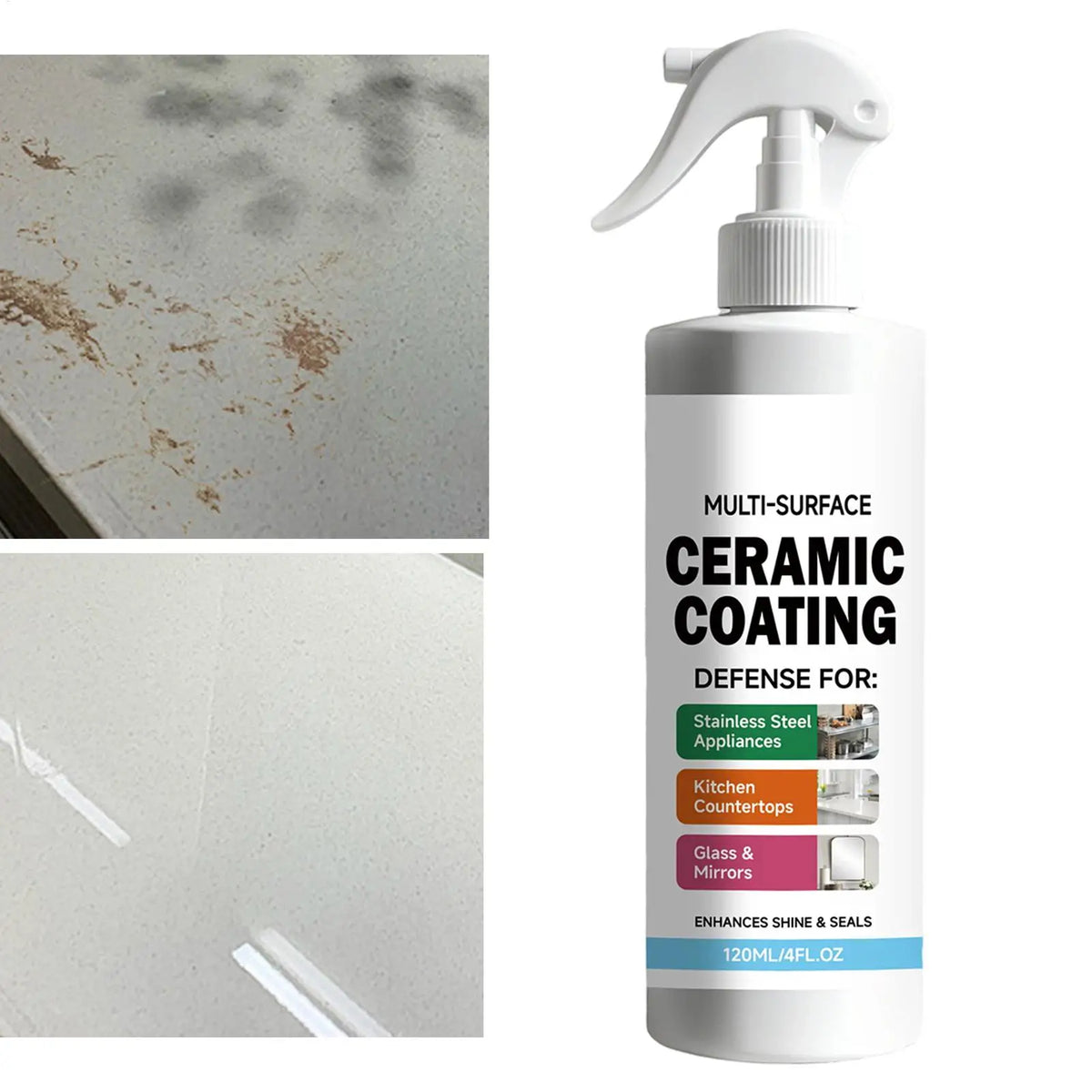 Ceramic Coating Spray 120ml – Waterproof Sealant & Shine Surface Coating Spray Babs