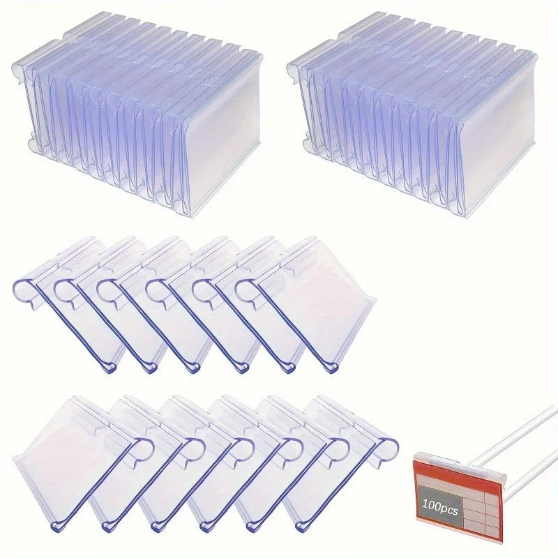 Clear PVC Price Label Holders – Reusable Retail Tag Holders Price Label Holder Babs