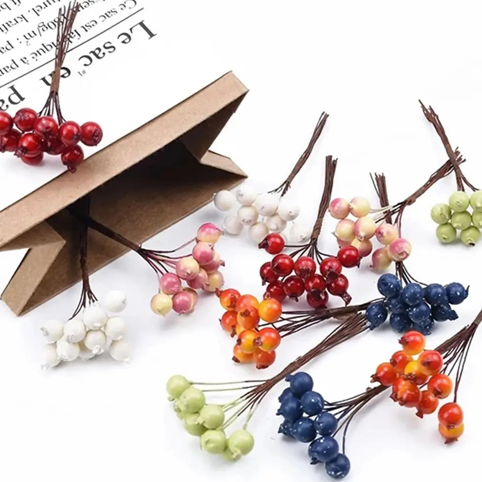 Artificial Pomegranate Flowers 5/10pcs – Wedding & Home Decor Artificial Flowers Babs