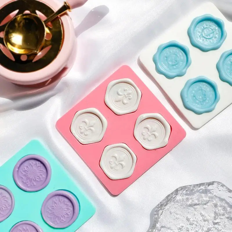 Wax Seal Stamp Silicone Mold Pad | 25mm DIY Craft Tool Wax Seal Mold Pad Babs