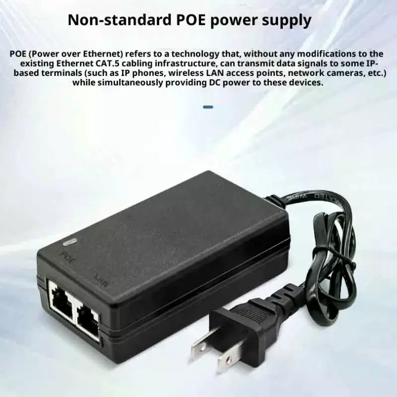 HUXUAN POE Adapter 24V 48V Power Injector for Router Repeater POE Power Adapter Babs