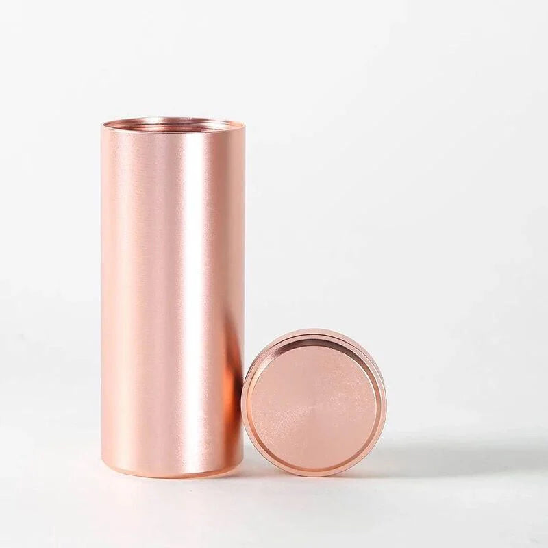 Aluminum Travel Tea Jar – Airtight Sealed Mini Storage Caddy Tea Storage Container Babs rose