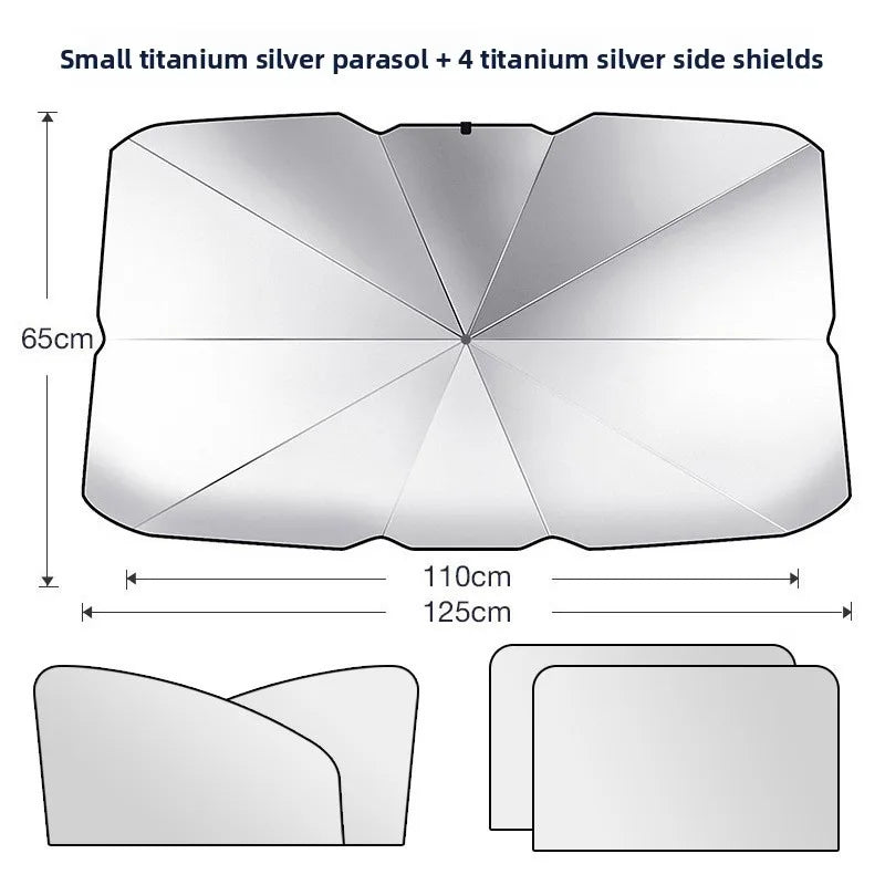 Foldable Car Windshield Sunshade – UV Blocking Front Cover Car Windshield Sunshade Babs