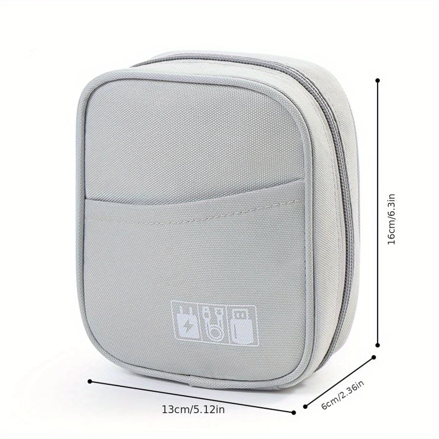 Digital Accessory Storage Bag – Cable & Charger Organizer Digital Accessory Organizer Babs GRAY