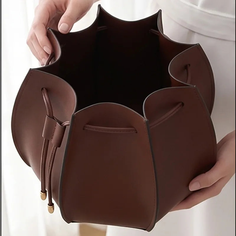 Retro PU Leather Storage Basket & Makeup Organizer Box Storage Organizer Basket Babs