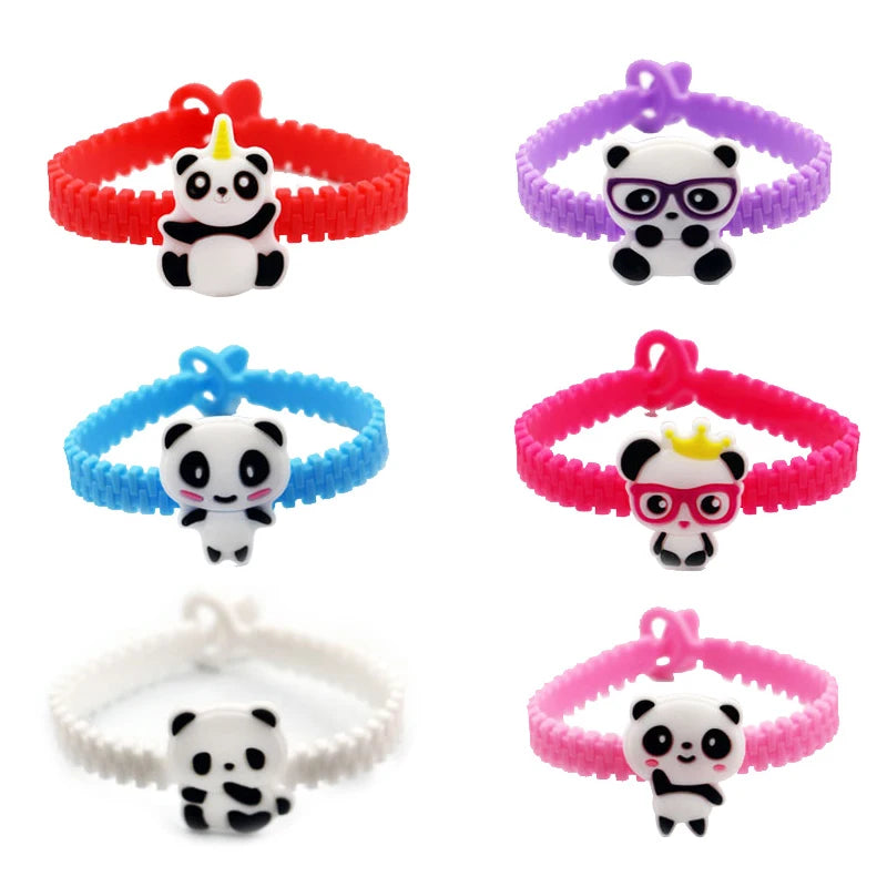 Panda Silicone Bracelet Keychain Bookmarks – Kids Party Favors Kids Party Favors Babs