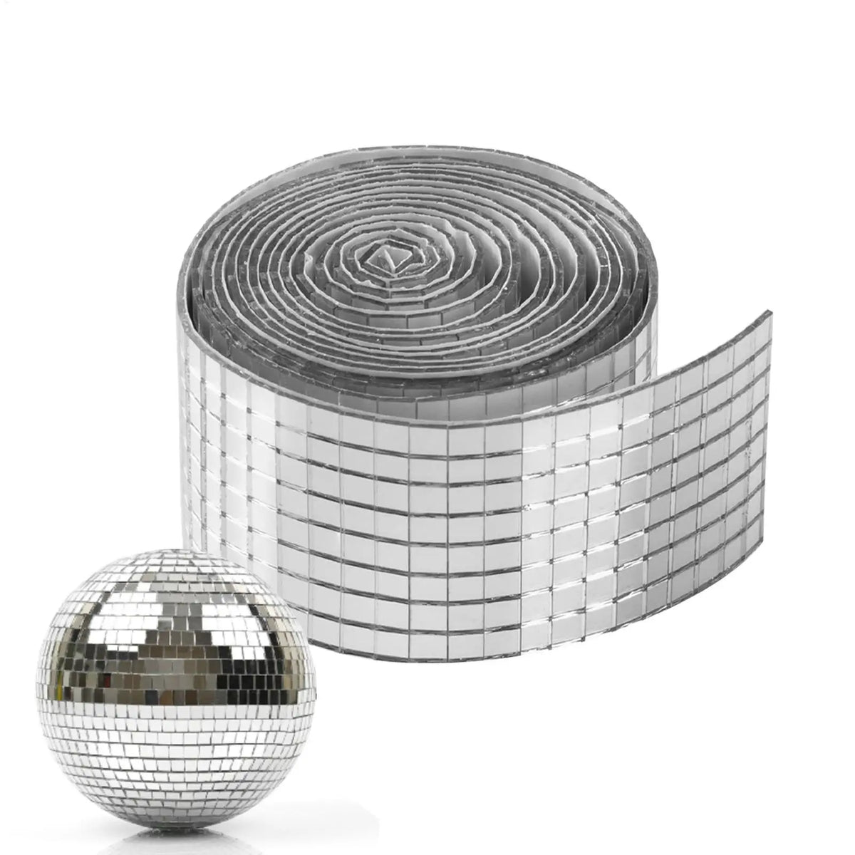 Self-Adhesive Mirror Mosaic Tile Stickers | DIY Disco Ball Decor Mirror Mosaic Stickers Babs