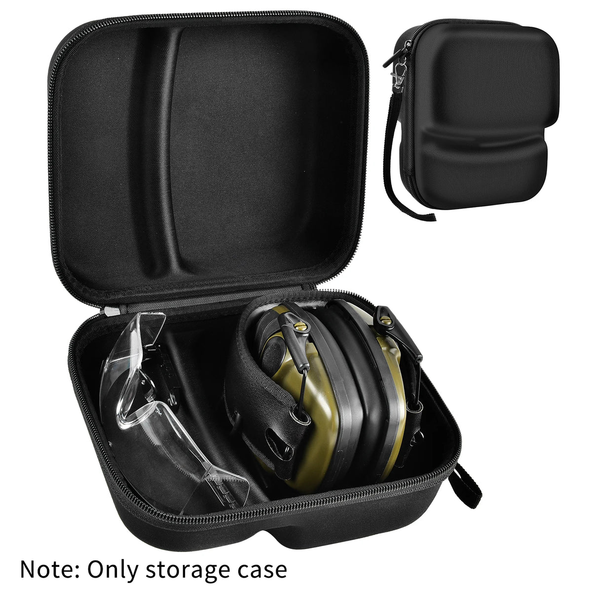 Hard EVA Case for Electronic Earmuffs – Shockproof Storage Earmuff Storage Case Babs