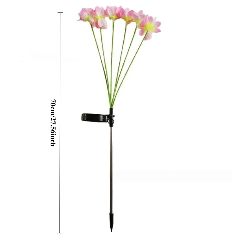 Solar Camellia Flower LED Garden Ground Light | Fiber Optic Solar Garden Light Babs