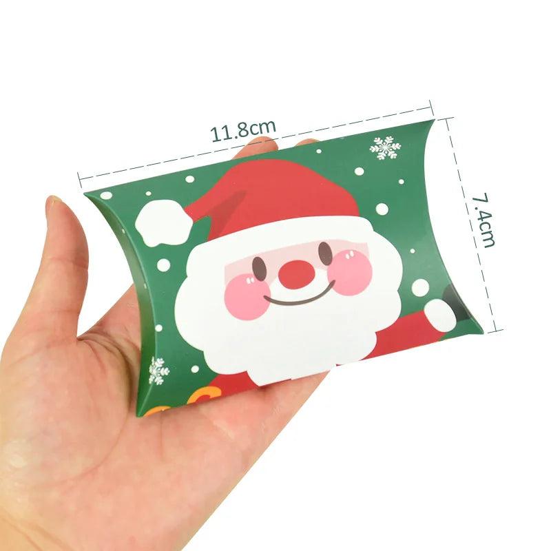 Christmas Pillow Candy Gift Boxes | Kraft Paper, 12 or 24 Pack Holiday Gift Boxes Babs