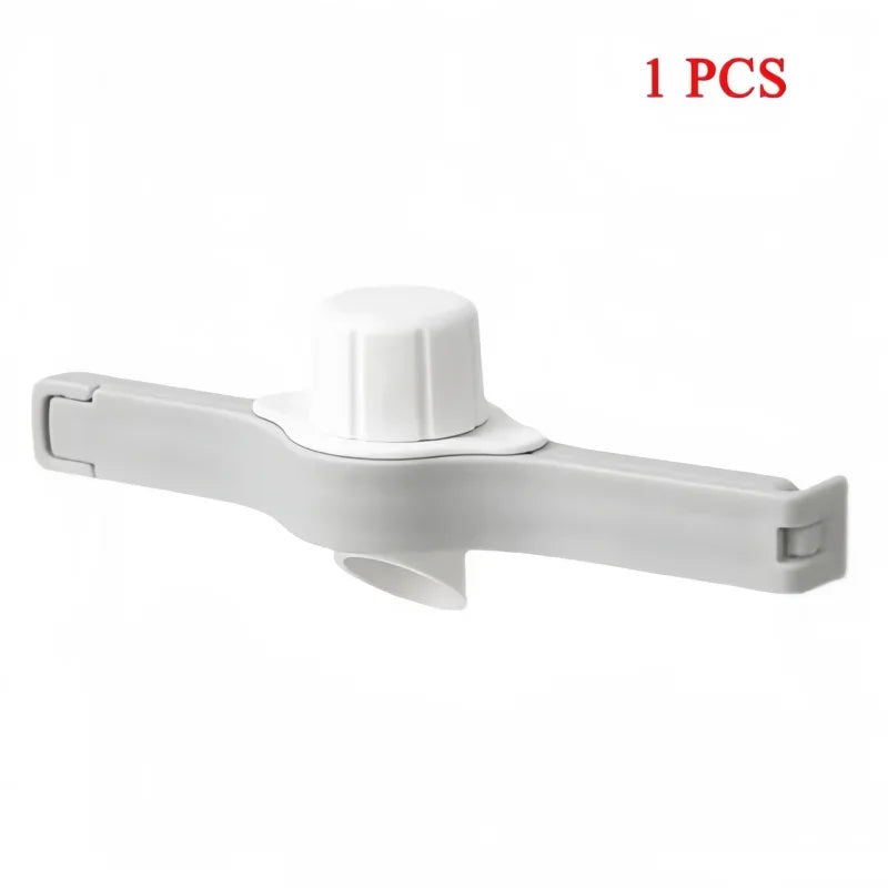 Food Bag Sealing Clips with Screw Cap – Freshness Keeper Food Bag Sealing Clip Babs Gray 1pcs
