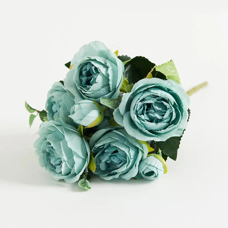 UV-Protected Silk Rose Artificial Flowers – Wedding & Home Decor Artificial Flower Bouquet Babs color 1 2 pcs
