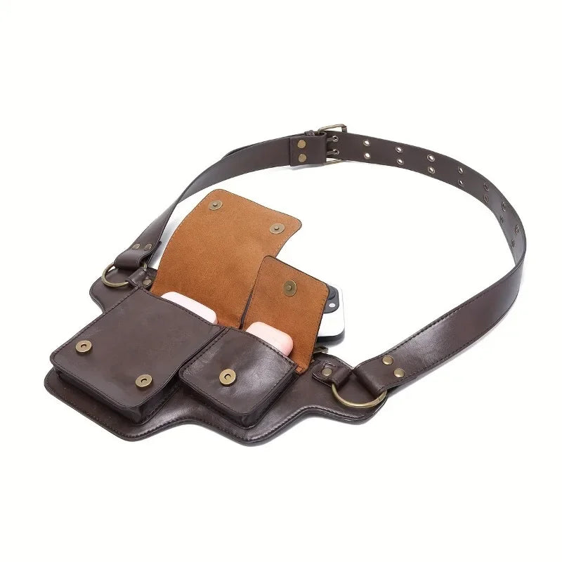 Babs Solid Color Chest Bag – Adjustable Strap, Magnetic Closure Chest & Waist Bag Babs
