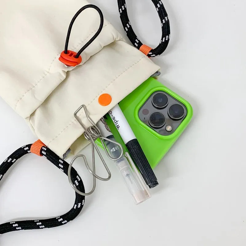Nylon Crossbody Mini Bag Phone Wallet Multifunctional Shoulder Purse Crossbody Shoulder Bag Babs