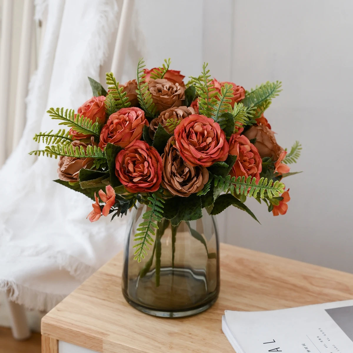 Silk Peony Artificial Flower Bouquet – Wedding & Home Decor Artificial Flower Bouquet Babs