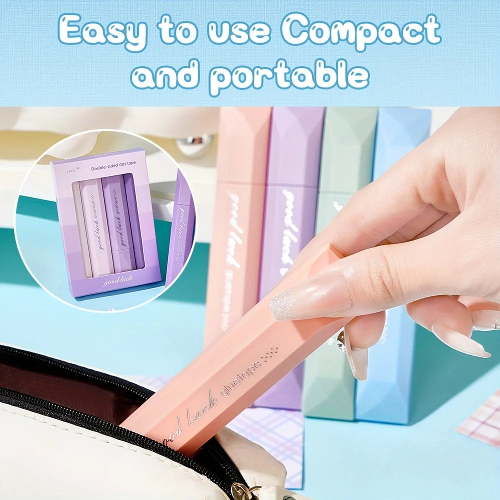 4PCS Double-Sided Dot Glue Pen Tape – Traceless Adhesive Adhesive Tape Pen Babs