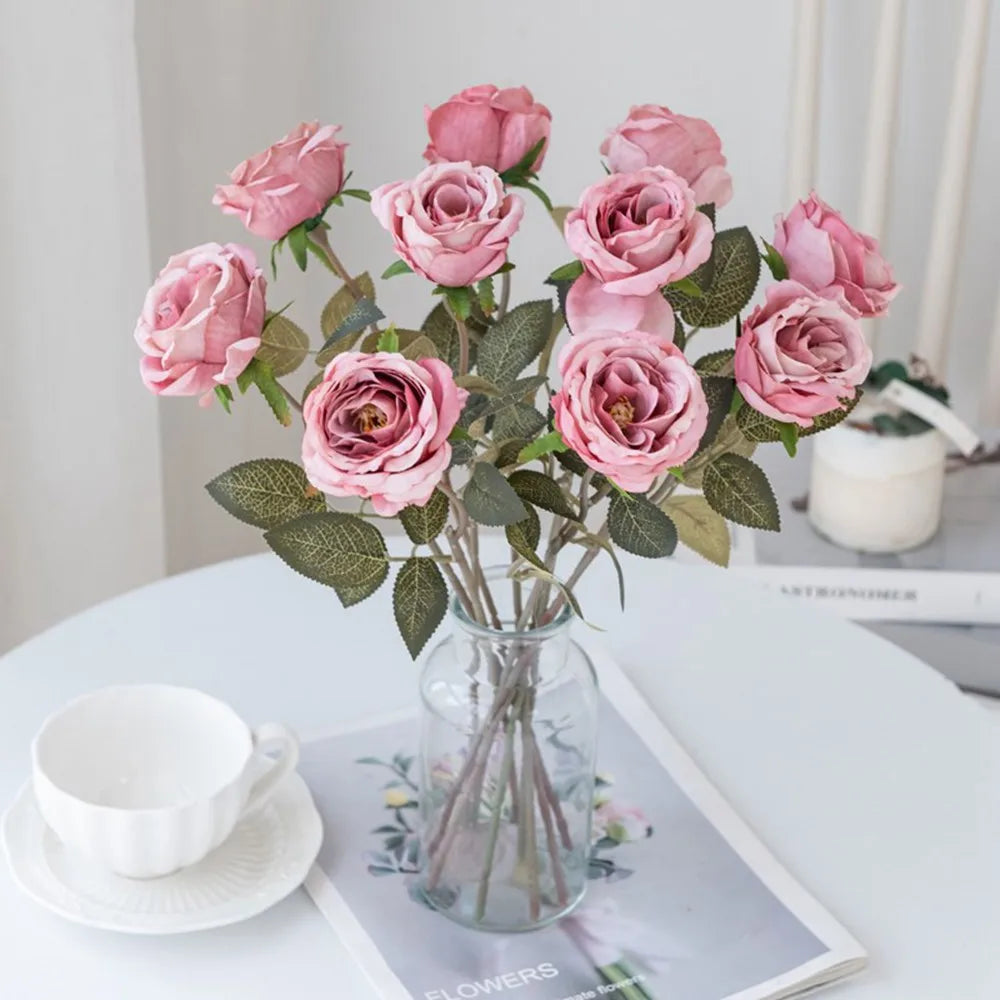 Artificial Silk Rose Bouquet – Wedding, Home & DIY Décor Artificial Flower Bouquet Babs