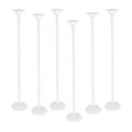 6-Piece Balloon Stand Base Column Holder for Parties Balloon Column Stand Babs white