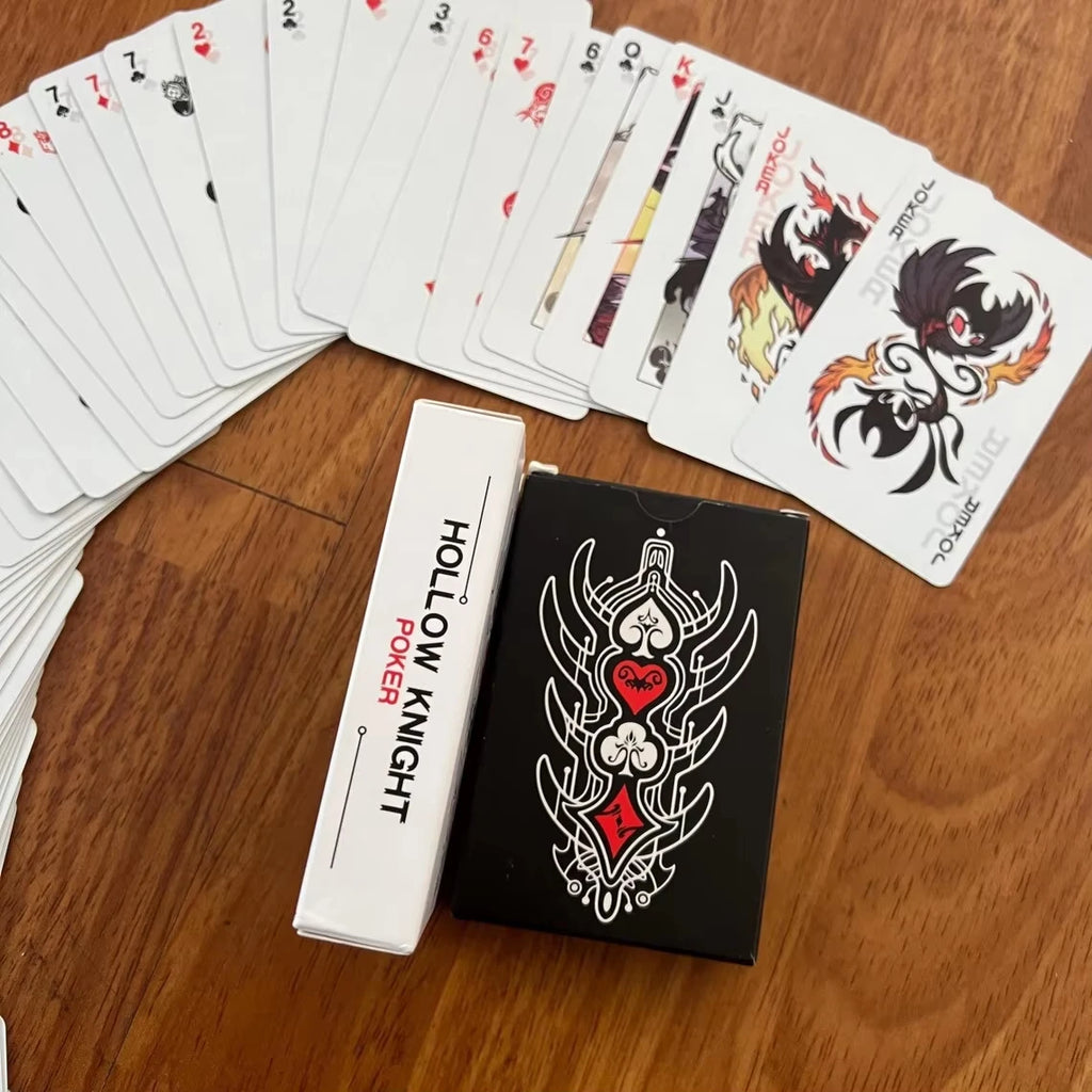 Hollow Knight Playing Cards – Black & White Poker Deck Gift Collectible Card Game Babs