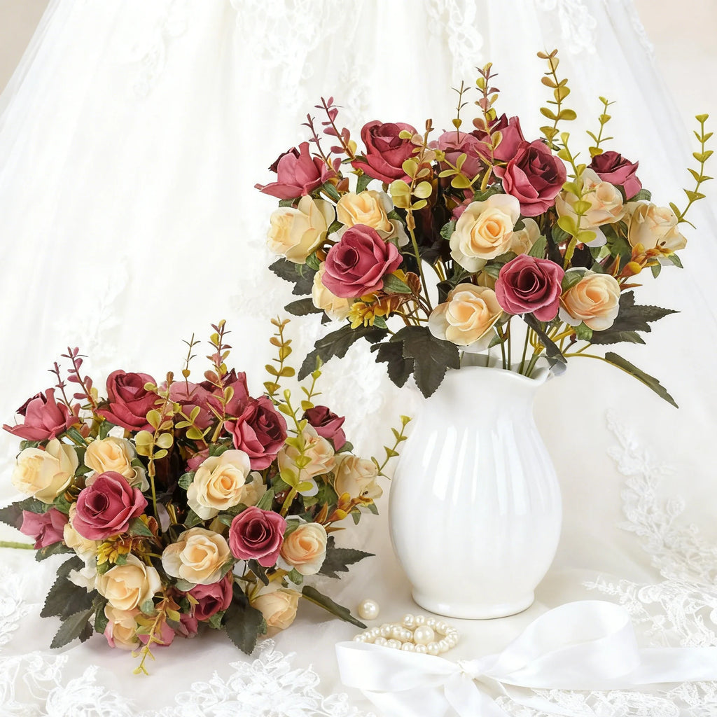 Silk Rose Artificial Flower for Wedding, Home & DIY Décor Artificial Silk Flower Babs