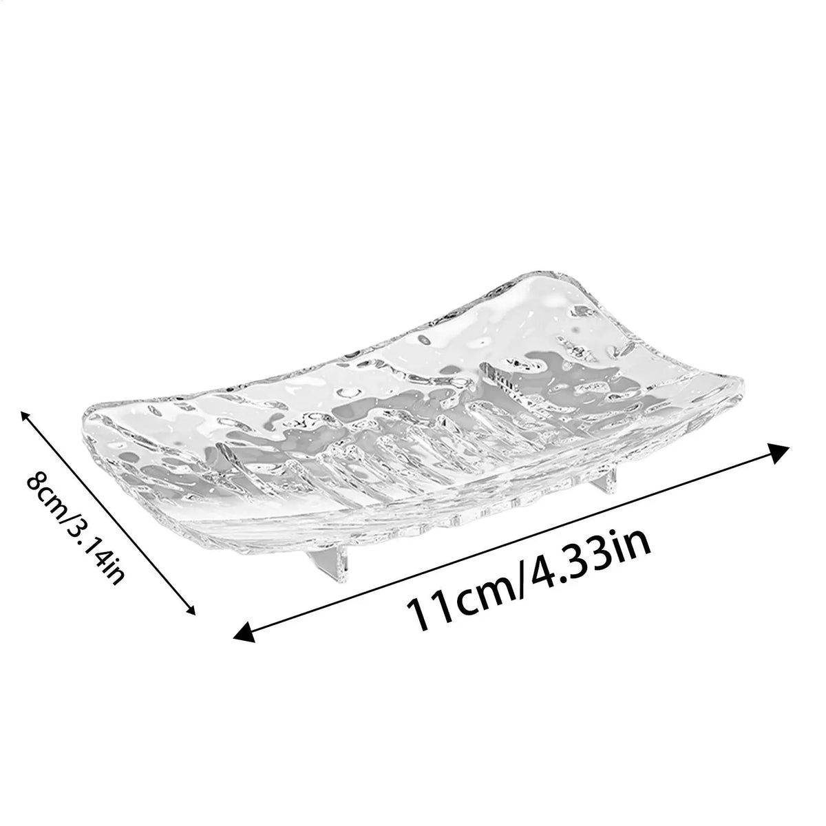 Soap Dish with Drain Hole & Non-Slip Base | Soap Saver Tray Soap Dish Tray Babs