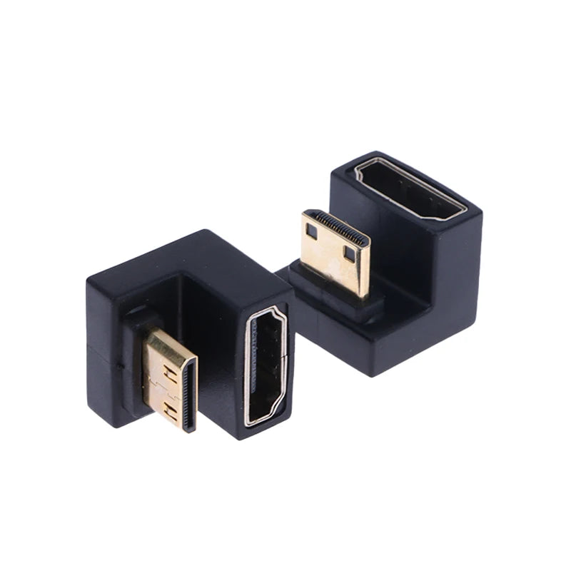 360° Mini HDMI to HDMI Adapter Male to Female Converter HDMI Adapter Babs