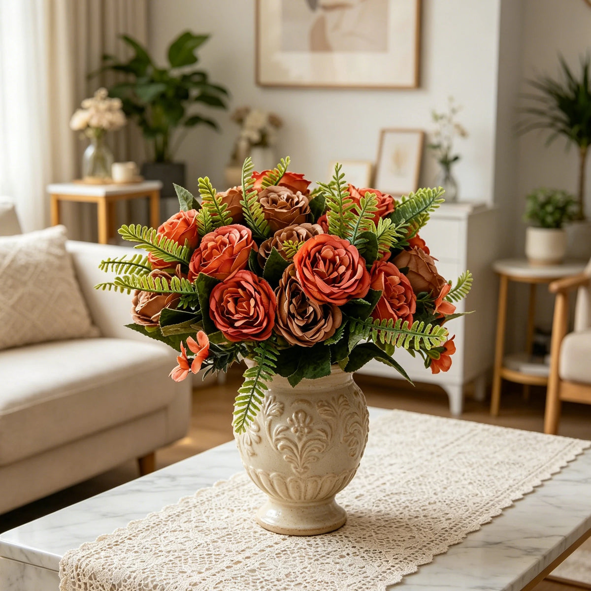 Artificial Silk Peony Bouquet – Wedding & Home Décor Flower Artificial Flower Bouquet Babs