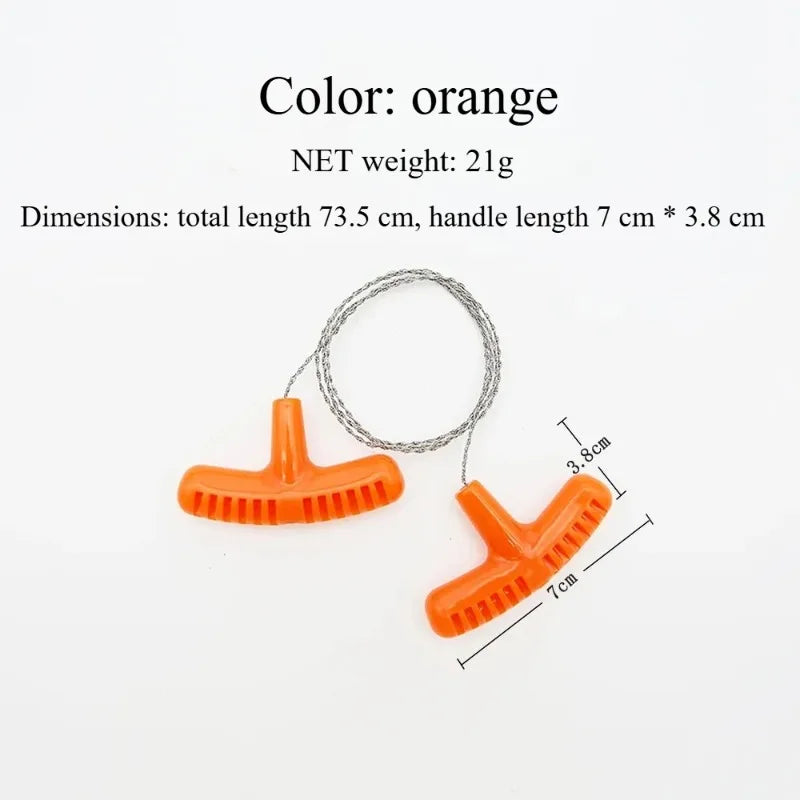 Mini Pocket Wire Saw – Stainless Steel Camping Survival Tool Survival Wire Saw Babs
