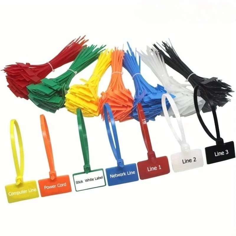 50pcs Nylon Cable Ties 4×150mm Self-Locking Zip Tie Labels Nylon Cable Ties Babs