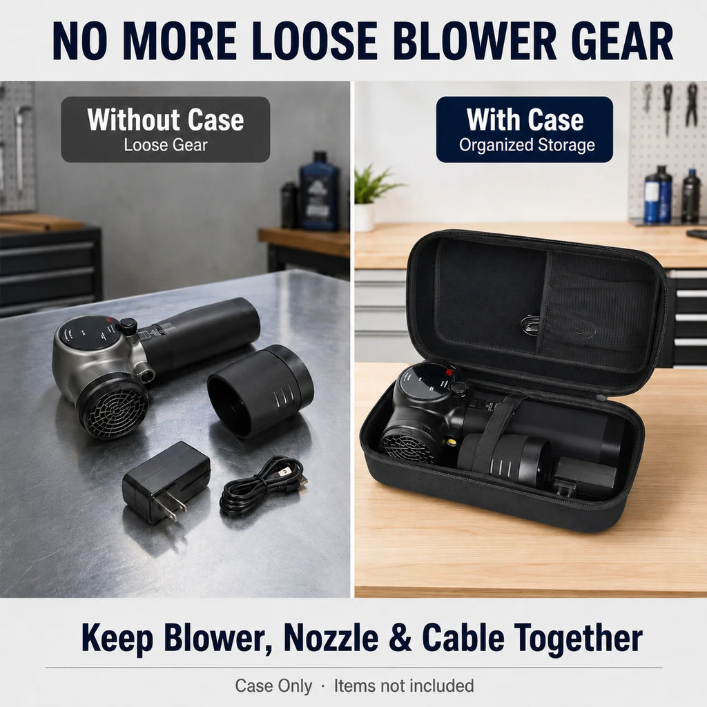 EVA Hard Case for Car Blower – 1680D Oxford Storage Organizer EVA Storage Case Babs