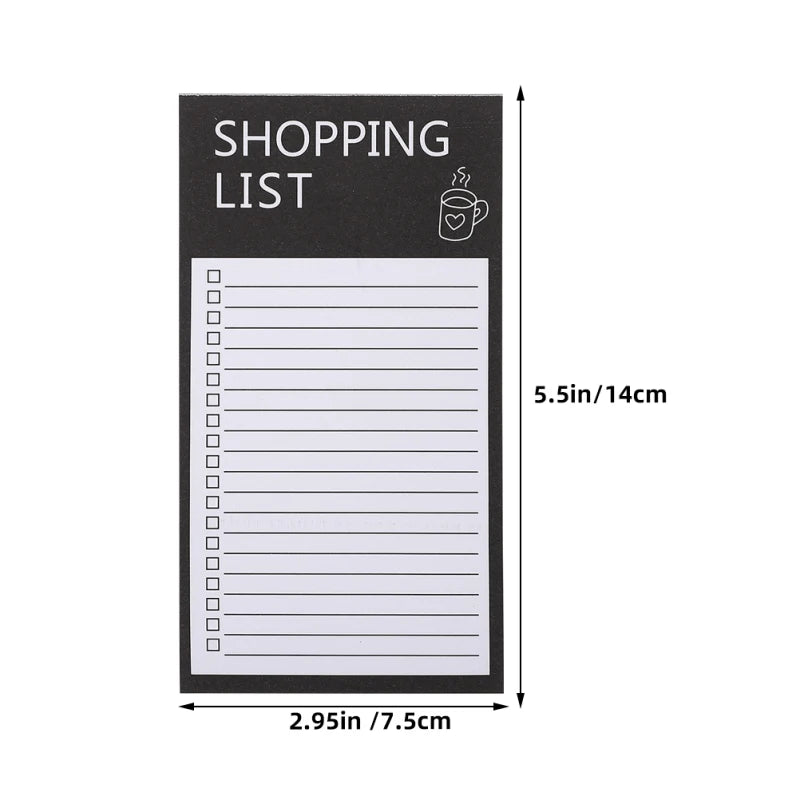 6PCS Magnetic Notepads – Grocery List & Fridge Memo Pads Magnetic Notepad Set Babs