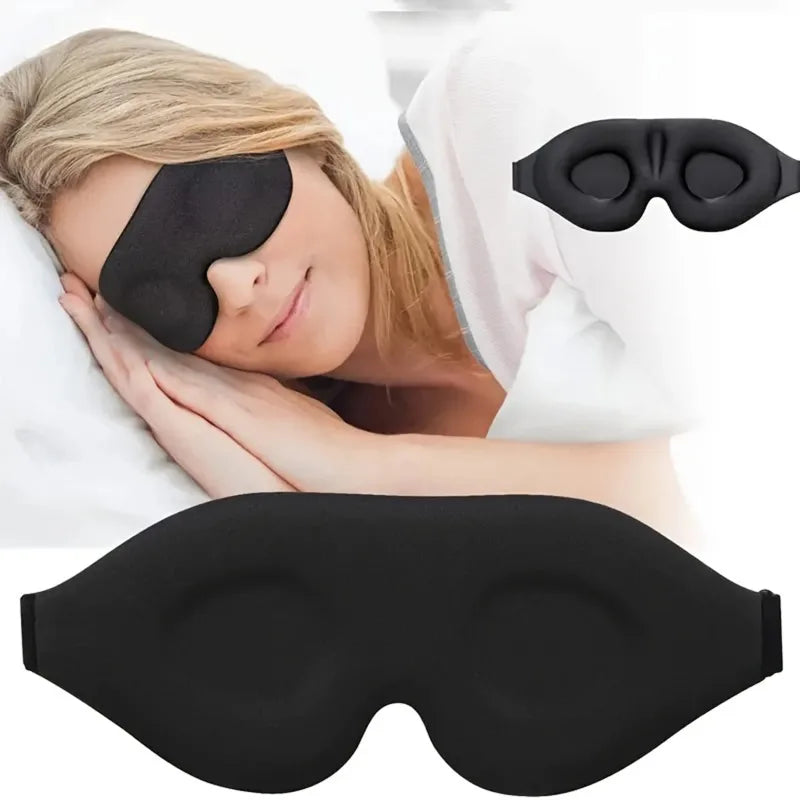 3D Contoured Sleep Eye Mask – Blackout Blindfold Women & Men Sleep Eye Mask Babs