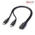 USB-C Splitter Cable 1 to 2 | 15W 3A Charging & Data USB-C Splitter Cable Babs B