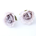 4cm Silk Artificial Rose Heads for Wedding & DIY Decor Artificial Flower Heads Babs Grey 20PCS