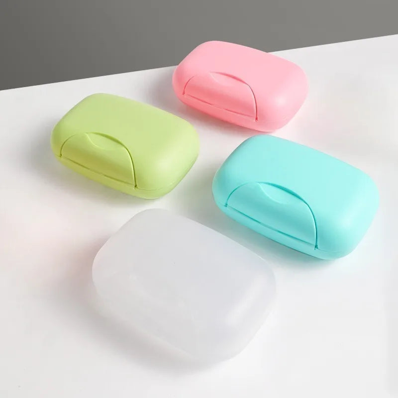 4-Pack Portable Travel Soap Box – Waterproof Locking Soap Dish Travel Soap Dish Babs 4pcs
