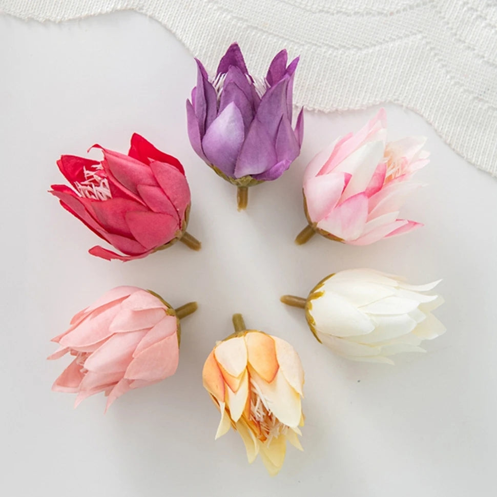 50/100PCS Silk Pineapple Blossom Artificial Flowers – Wedding Decor Artificial Flowers Babs