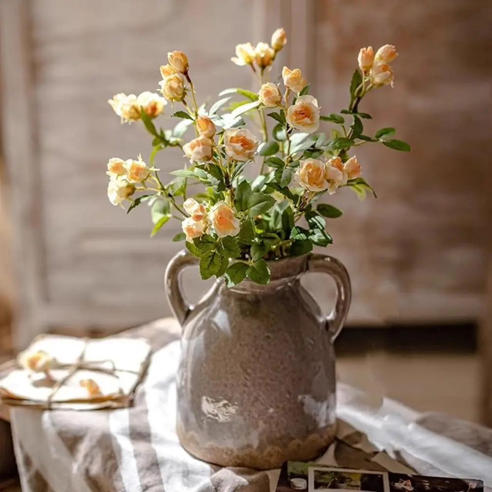 Artificial Silk Camellia Daisy Flower Branch – Wedding & Home Artificial Flower Branch Babs