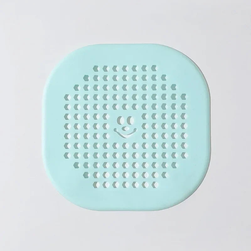Silicone Drain Hair Catcher Strainer for Sink & Shower Drain Strainer Babs 5-Green 14x14CM