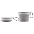 Foldable Silicone Travel Cup with Hook – Collapsible Mug Collapsible Travel Mug Babs 2pcs