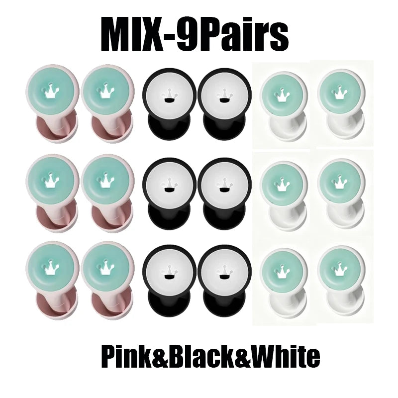 Glow Silicone Sleep Earplugs for Side Sleepers | CE Certified Sleep Earplugs Babs MIX 9Pairs