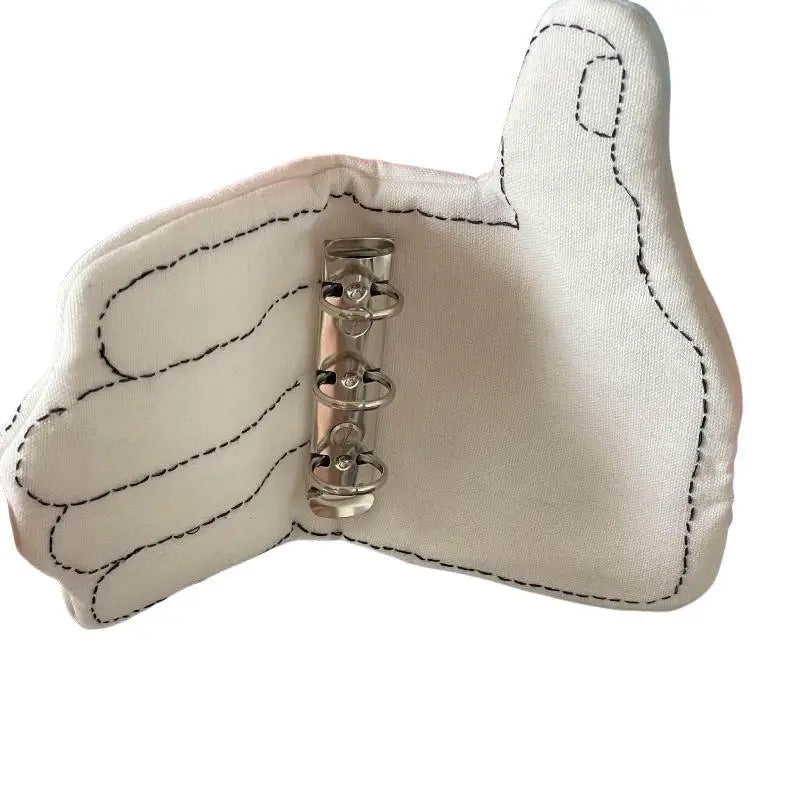 Thumbs Up Hand-Shaped Canvas Loose-Leaf Notebook | Fun Diary Loose-Leaf Notebook Babs