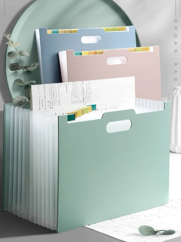 13-Pocket Accordion File Organizer – A4 & Letter Expanding Folder Accordion File Organizer Babs