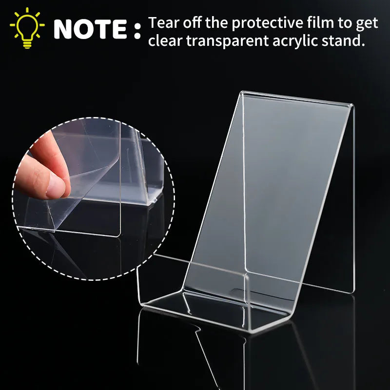 Transparent Acrylic Book Stand – Desktop Book Display Rack Acrylic Book Stand Babs