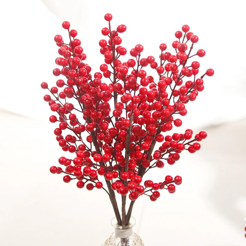 Artificial Red Berry Branches – Christmas & Wedding Decor Artificial Berry Branches Babs