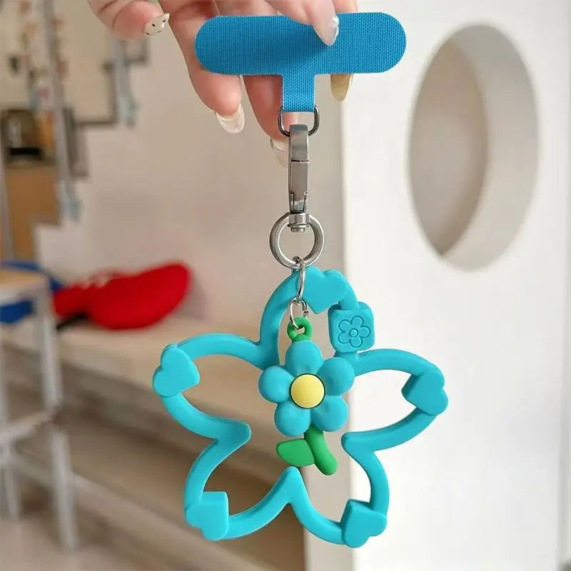 Silicone Cherry Blossom Phone Wrist Strap & Lanyard Charm Phone Wrist Strap Babs A7
