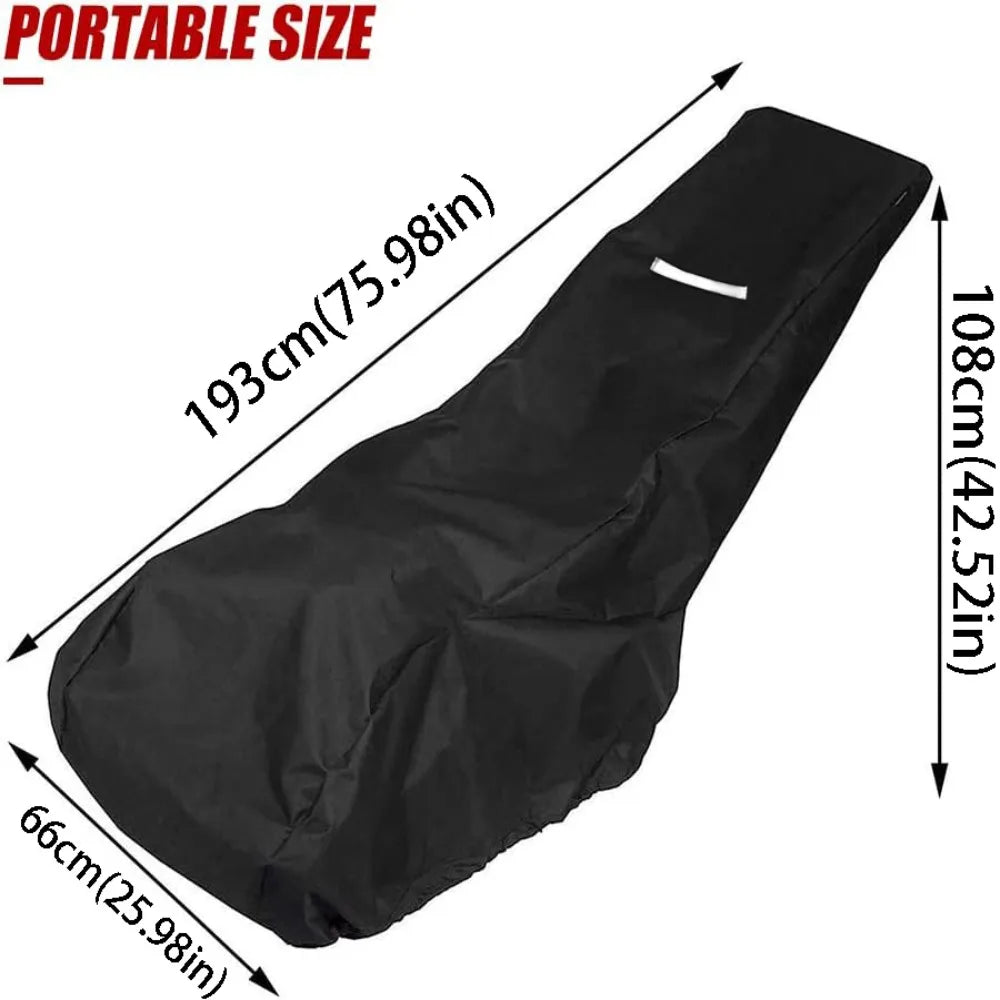 Waterproof Lawn Mower Cover – UV & Rain Protection Oxford Cloth Lawn Mower Cover Babs Black