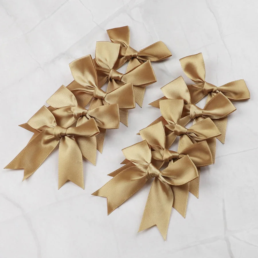 50Pcs Satin Ribbon Bows – Gift Wrapping & Party Decoration Decorative Ribbon Bows Babs