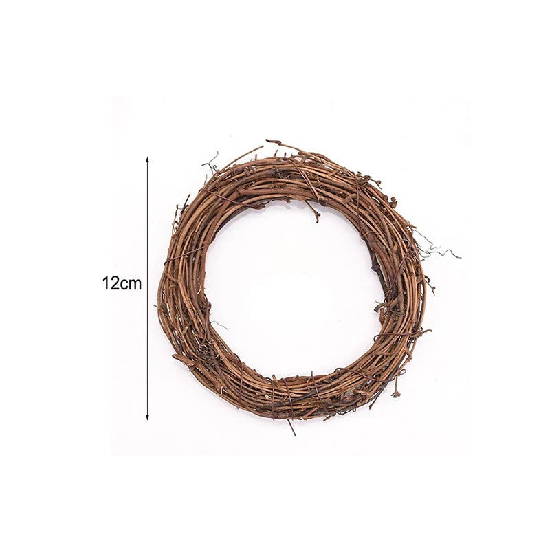 Natural Rattan Wreath DIY Garland – Wedding & Christmas Décor Decorative Wreath Babs 12cm