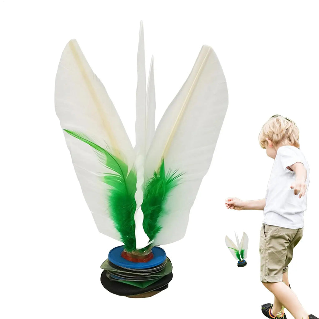 Chinese Jianzi Feather Shuttlecock Outdoor Kick Game Toy Feather Shuttlecock Babs